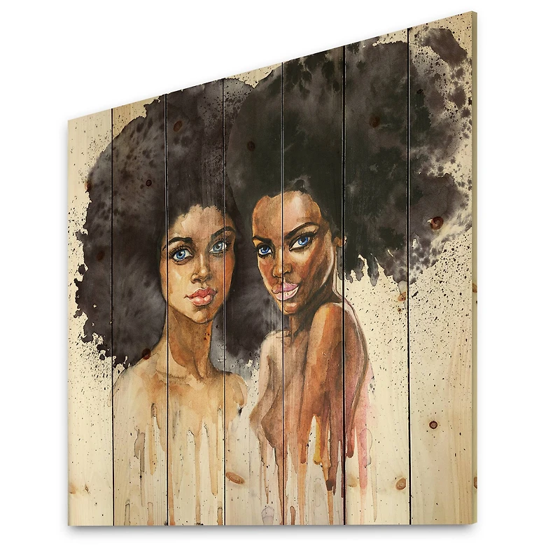 Designart - Portrait of Two Afro American Women
