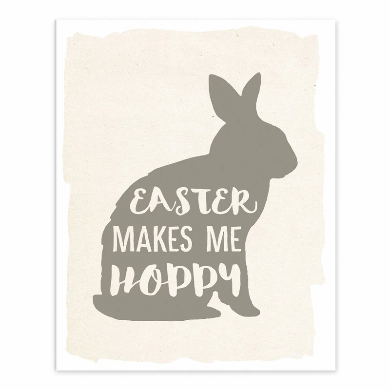 Easter Makes Me Hoppy Easel Back 8" x 10" Tabletop Canvas