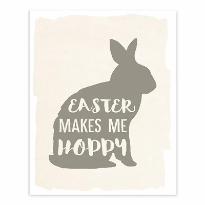 Easter Makes Me Hoppy Easel Back 8" x 10" Tabletop Canvas