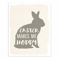 Easter Makes Me Hoppy Easel Back 8" x 10" Tabletop Canvas