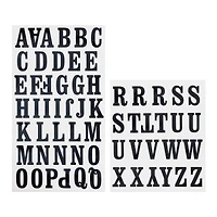 Black San Serif Alphabet Iron-On Transfers by Make Market®