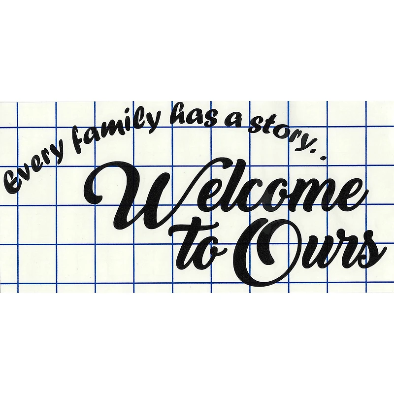 Leisure Arts® Vinyl Every Family Has A Story Black Wall Decal