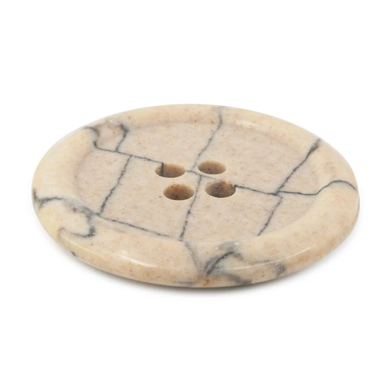 Dritz® 28mm Beige-Camel Recycled Polyester Round Button, 3ct.