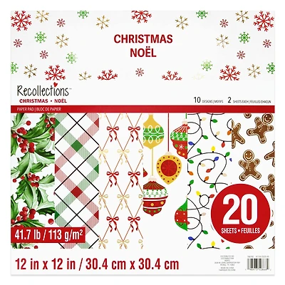 12" x 12" Christmas Vellum Paper Pad by Recollections™