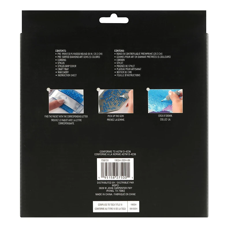 Mushroom Wood Plaque Diamond Art Kit by Make Market®