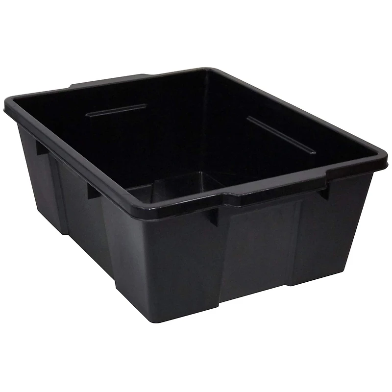Quantum Storage Systems® 21" x 15.875" x 7.75" Black Latch Container
