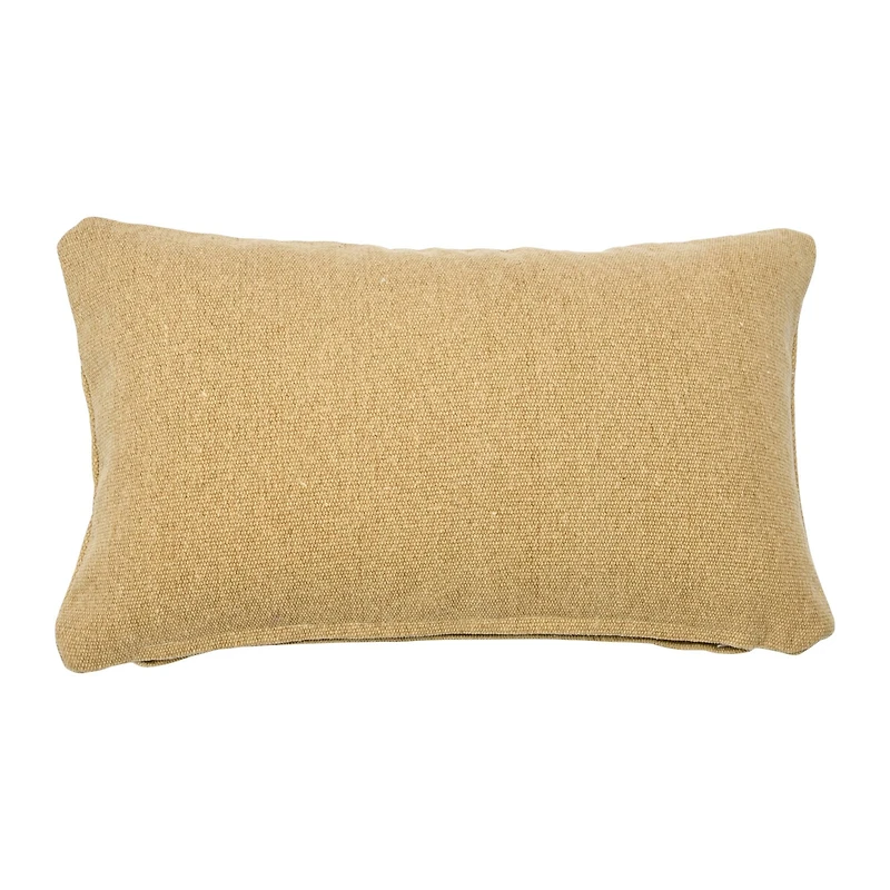 Hello Honey® Tan Woven Canvas Lumbar Pillow Cover