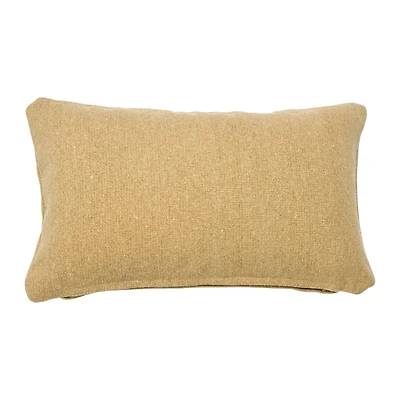 Hello Honey® Tan Woven Canvas Lumbar Pillow Cover