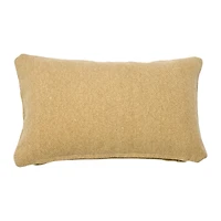 Hello Honey® Tan Woven Canvas Lumbar Pillow Cover