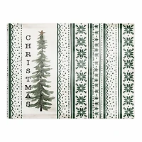 Christmas Tree Green Patterns Poly Twill Placemat