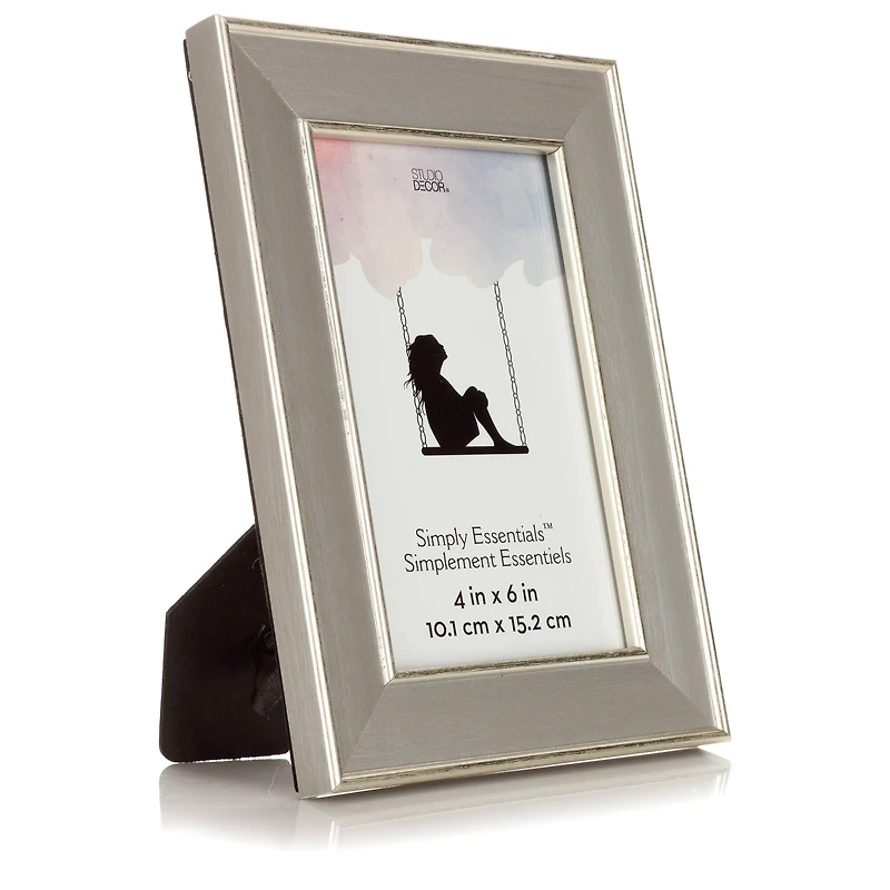 Simply Essentials™ 4" x 6" Silver Frame by Studio Décor®