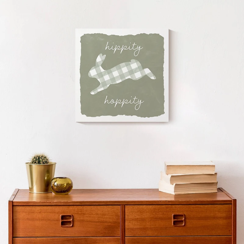 Hippity Hoppity Bunny Canvas Wall Art