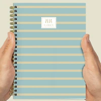2026 Blue and Gold Lines Medium Weekly Monthly Planner