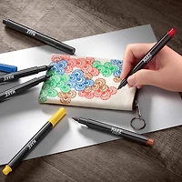 6 Packs: 6 ct. (36 total) Primary Fabric Ink Marker Set by Make Market®