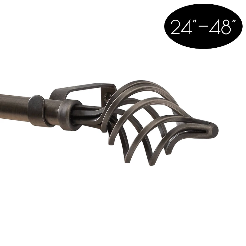 Home Details Modern Twist Curtain Rod