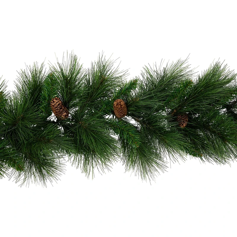 9ft. Artificial White Valley Pine With Pine Cones Garland