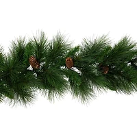 9ft. Artificial White Valley Pine With Pine Cones Garland