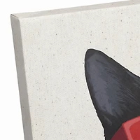 16" x 20" Patriotic Cat Canvas Wall Art