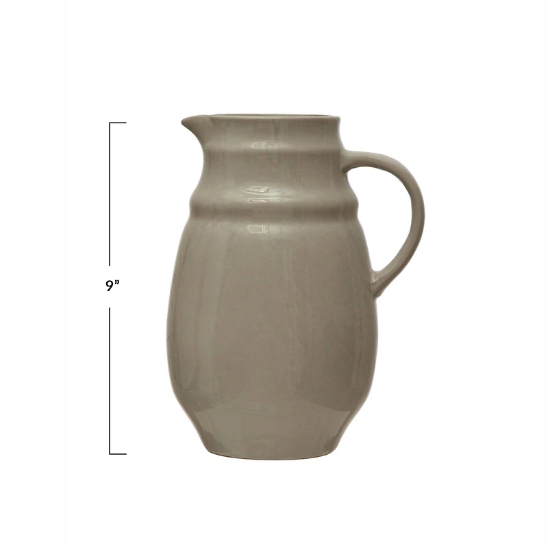 Hello Honey® 2qt. Reactive Glaze Stoneware Pitcher