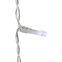 Christmas Stars Icicle Lights - 8.25' - Pure White LED Lights - Clear Wire - 12ct