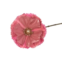 Pink Artificial Poppy Stem