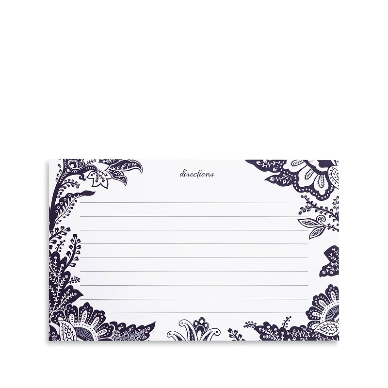 Vera Bradley® Java Navy White Recipe Tin Box