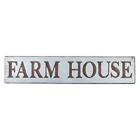 Brown & Silver Metal Farmhouse Sign Wall Décor
