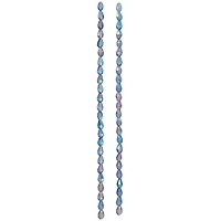 Blue Small Lustrous Teardrop Glass Beads, 6mm by Bead Landing™