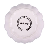 4.75" Cream Ceramic Pumpkin Cocotte by Makery™