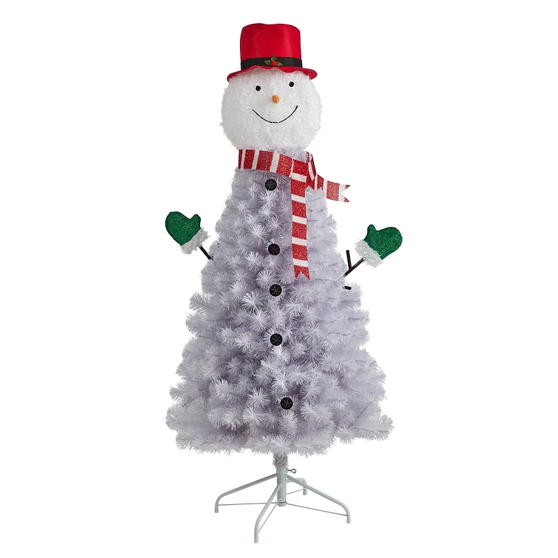 5ft. Unlit Snowman Artificial Christmas Tree
