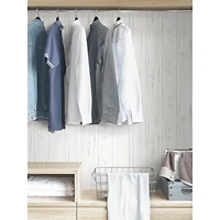 InHome White Barnwood Peel & Stick Wallpaper