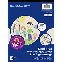 Art Street® White Doodle Pad, 9" x 12", 6ct.