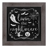 Living Nightmare Western Gray Framed Print