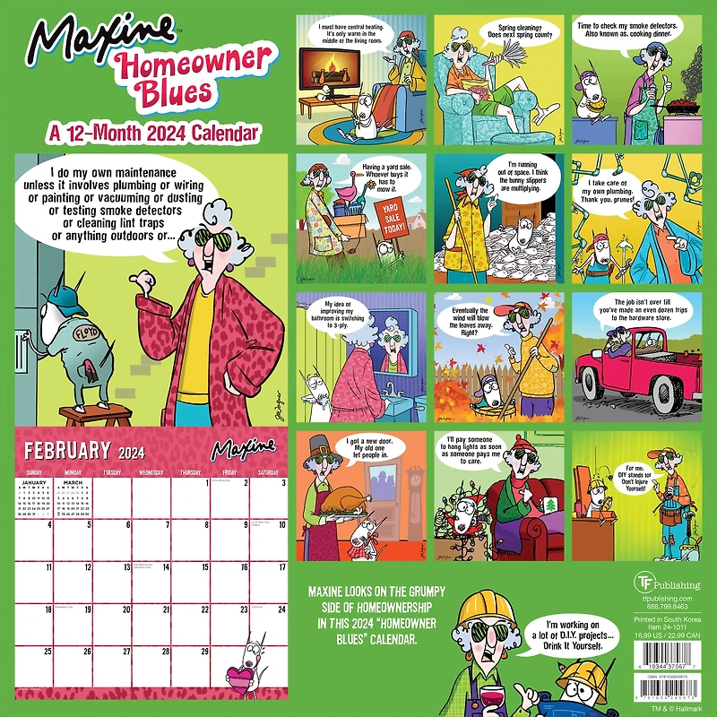 TF Publishing Maxine Wall Calendar