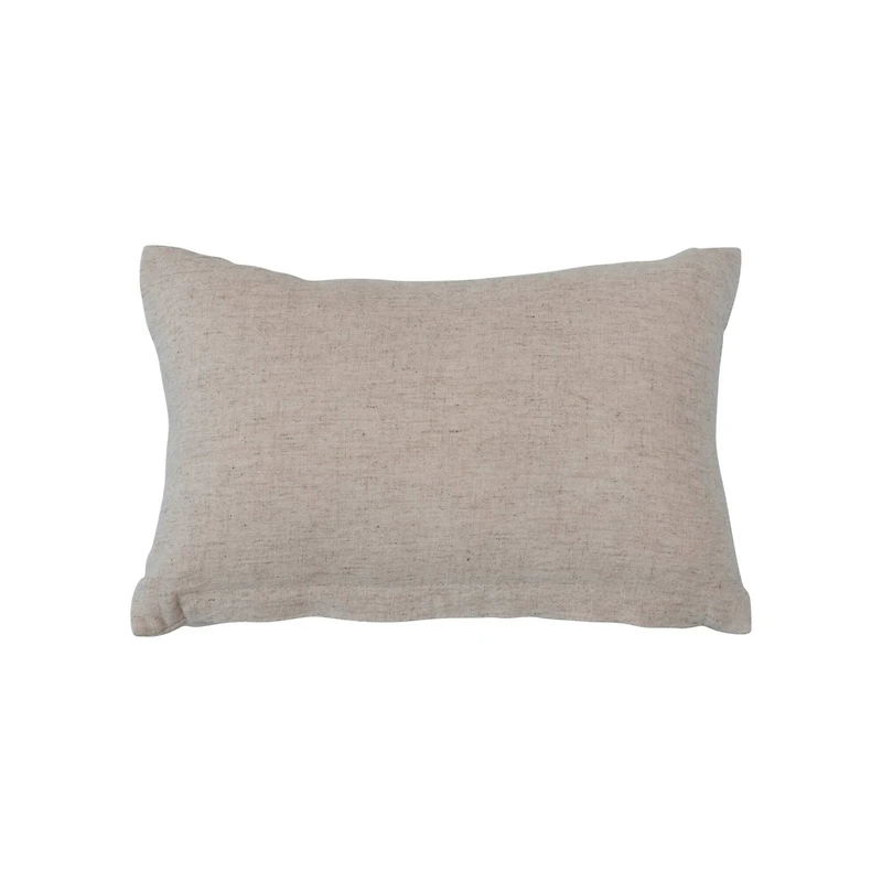 Hello Honey® Botanical Embroidery with French Knots Cotton & Linen Lumbar Pillow