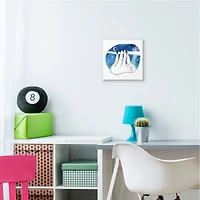 Stupell Industries Sloth Hanging Under Blue Night Starry Sky, 12" x 12"