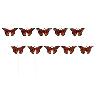 Orange Feather Butterflies