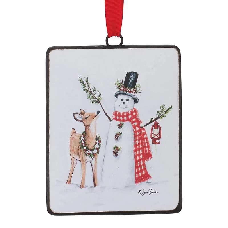 12ct. Snowman & Deer Ornament