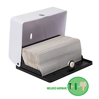 Mind Reader White Multi-Fold Paper Towel Dispenser
