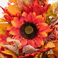 Glitzhome® 36" Fall Sunflower, Pinecone and Berry Porch Tree
