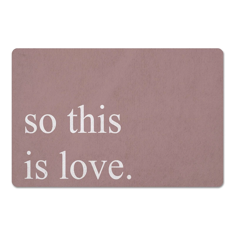 So This Is Love 18" x 27" Floor Mat