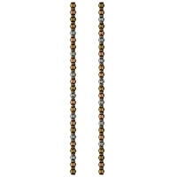 12 Pack:  Metal Carved Lantern Beads, 5mm by Bead Landing™