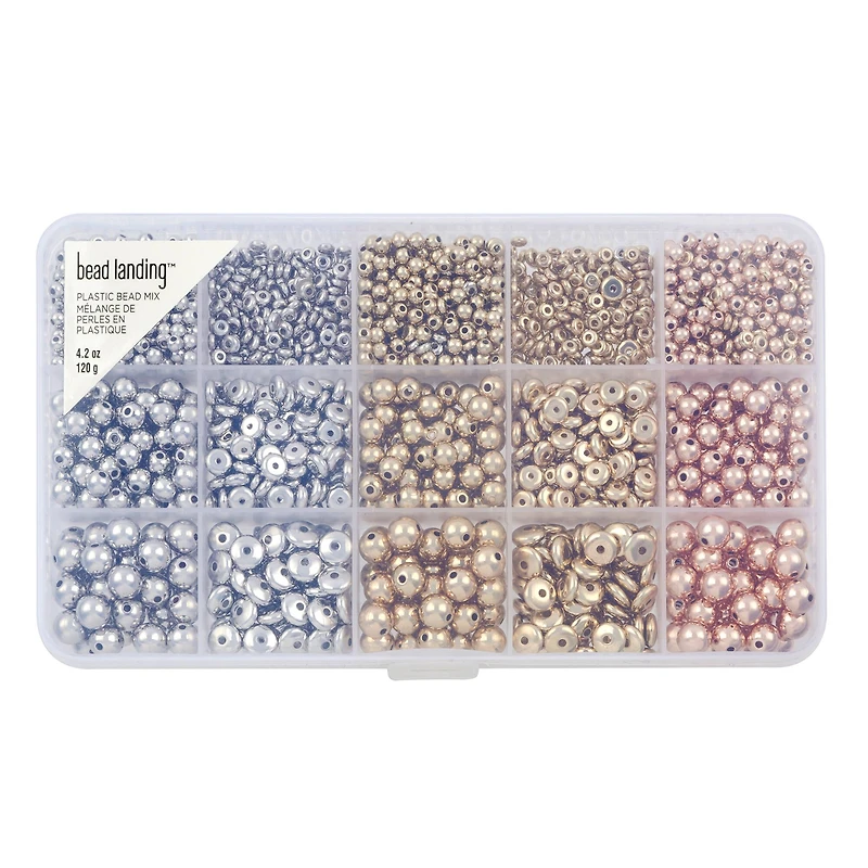 Plastic Spacer Beads Mix by Bead Landing™