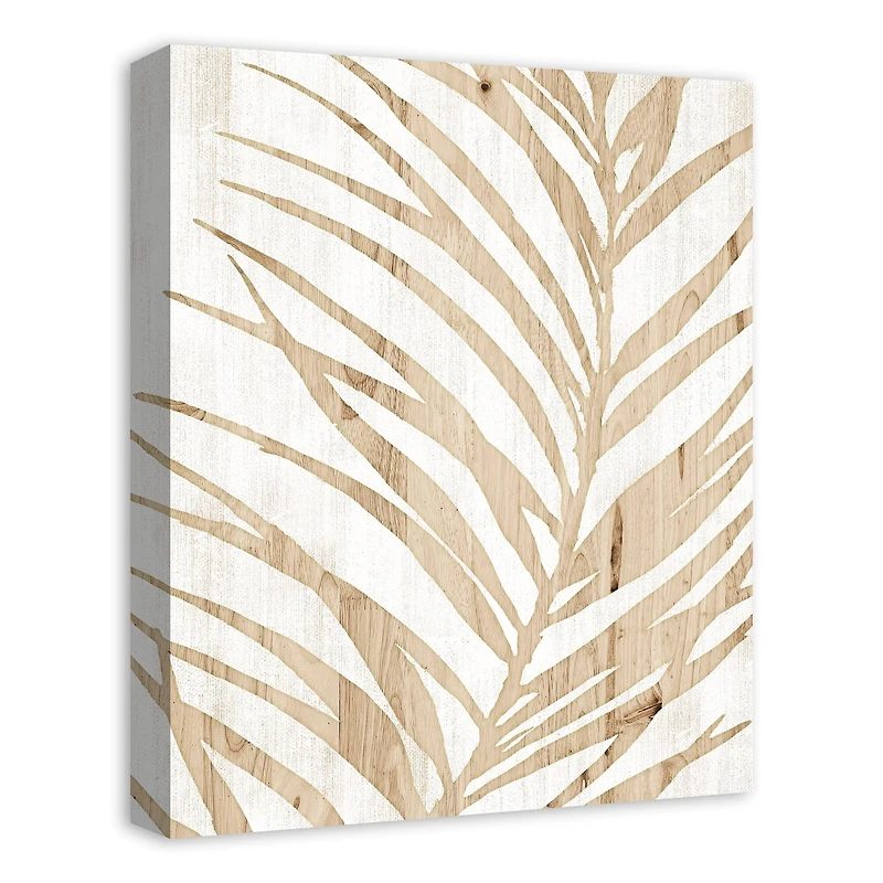 Wooden Palm 16" x 20" Canvas Wall Art