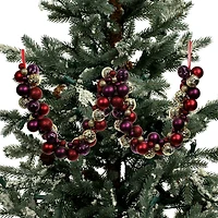 6ft. Red, Gold & Purple Ball Ornament Garland by Ashland®