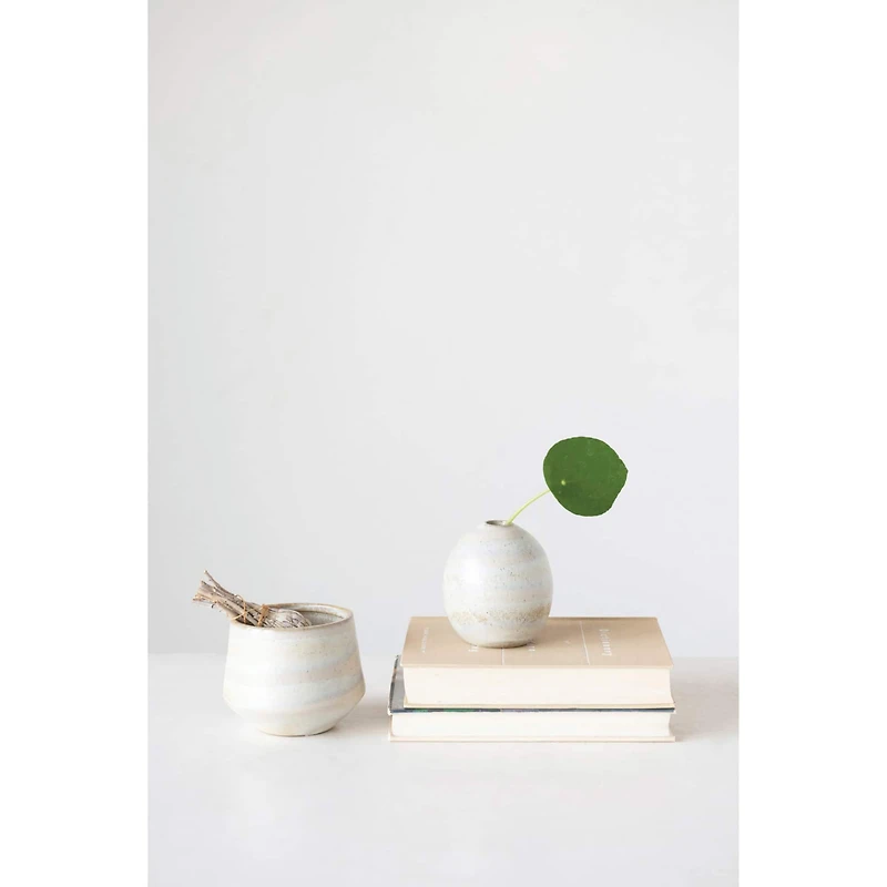 4'' Reactive Glaze Stoneware Planter