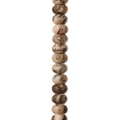12 Pack: Feldspar Rondelle Beads by Bead Landing™, 8mm