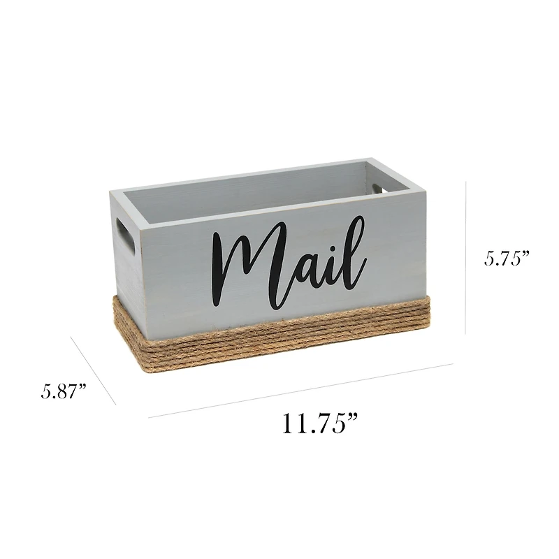 Elegant Designs Mail Script Mail Holder with Handles