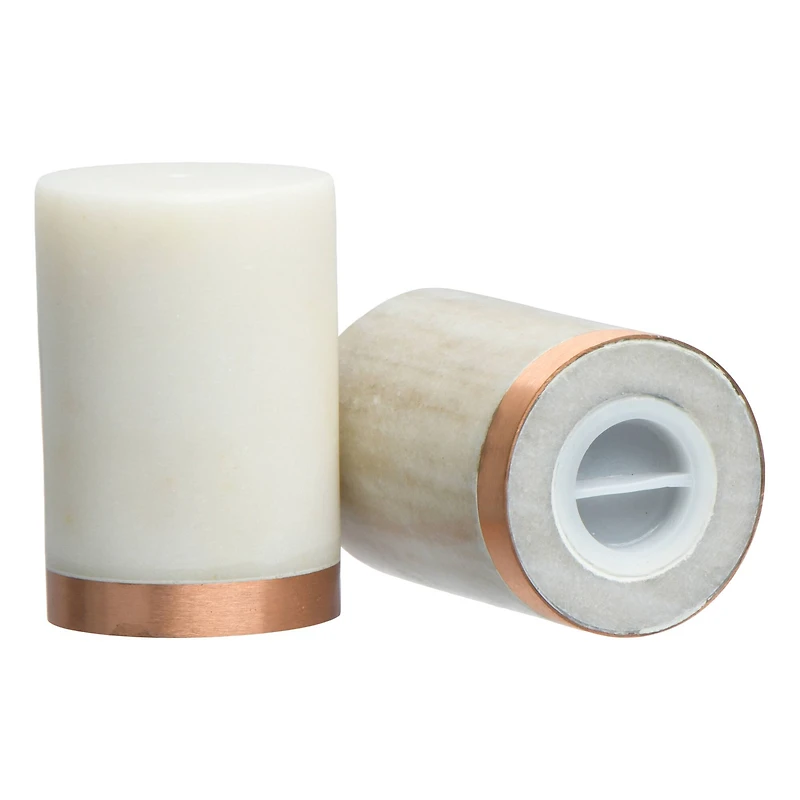 Hello Honey® 3'' Marble Salt and Pepper Shaker Set