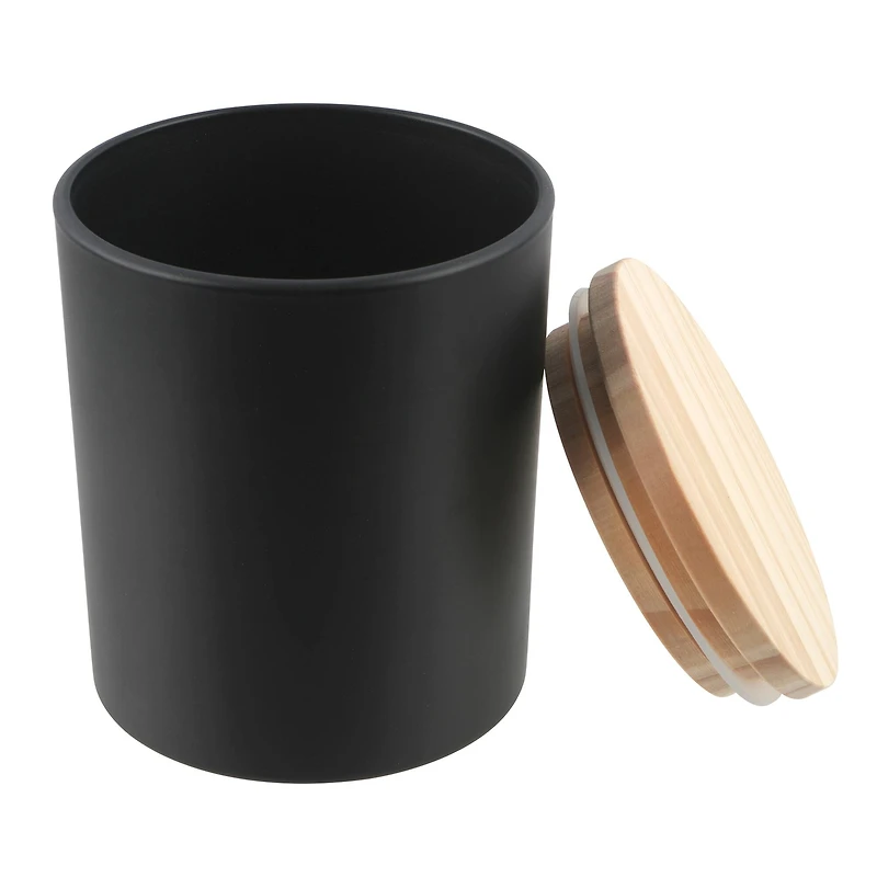 8oz. Frosted Black Candle Jars, 2ct. by Make Market®